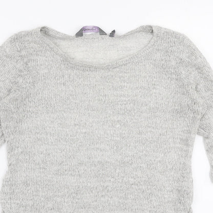 Womens UK Size 14 New Look Grey Pullover Jumper