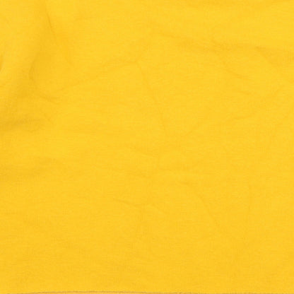 Primark Womens Yellow  Cotton Pullover Sweatshirt Size 8  Pullover