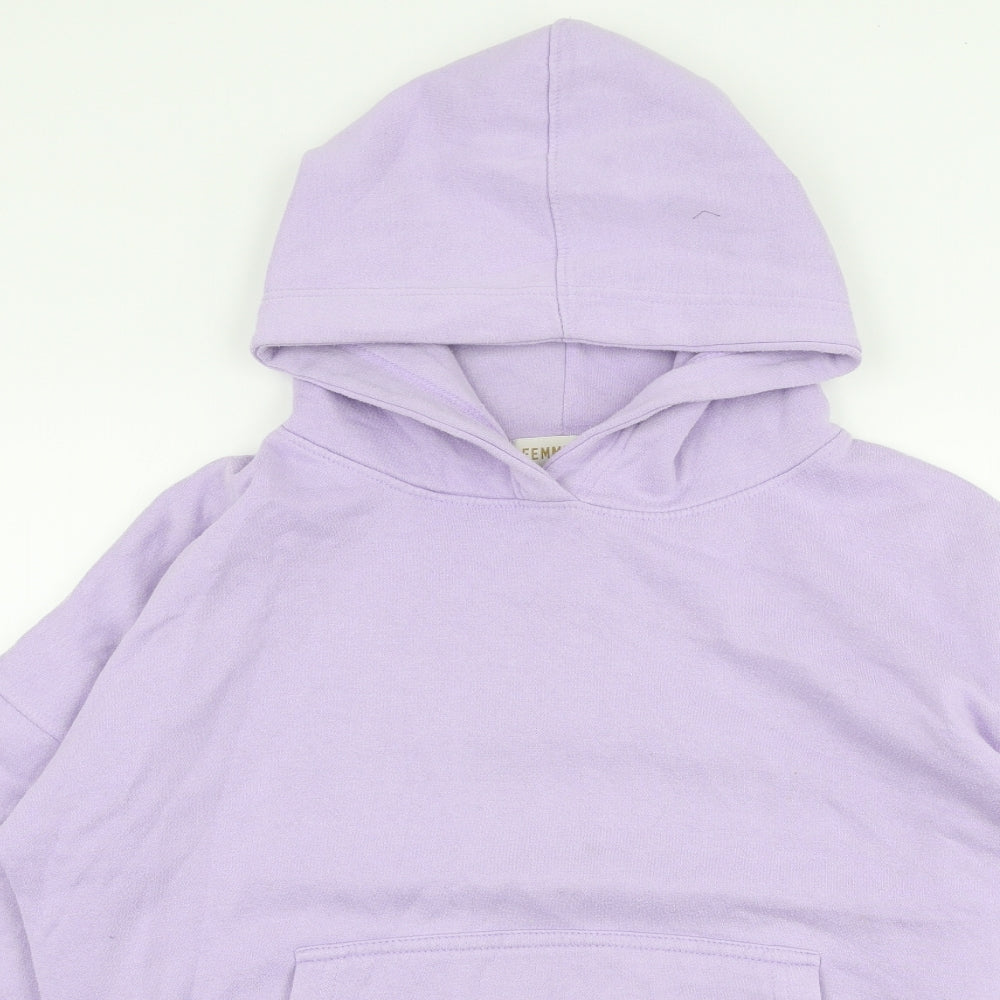 Femme Luxe Womens Purple  Polyester Pullover Hoodie Size M  Pullover