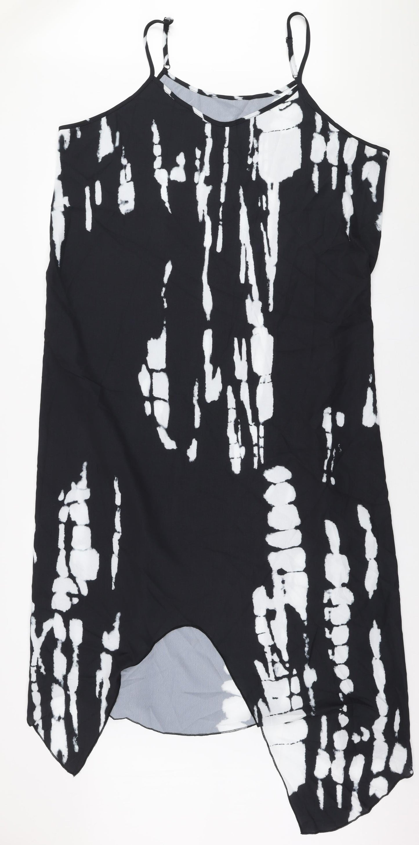 SheIn Womens Black  Polyester Trapeze & Swing  Size 3XL  Round Neck Pullover