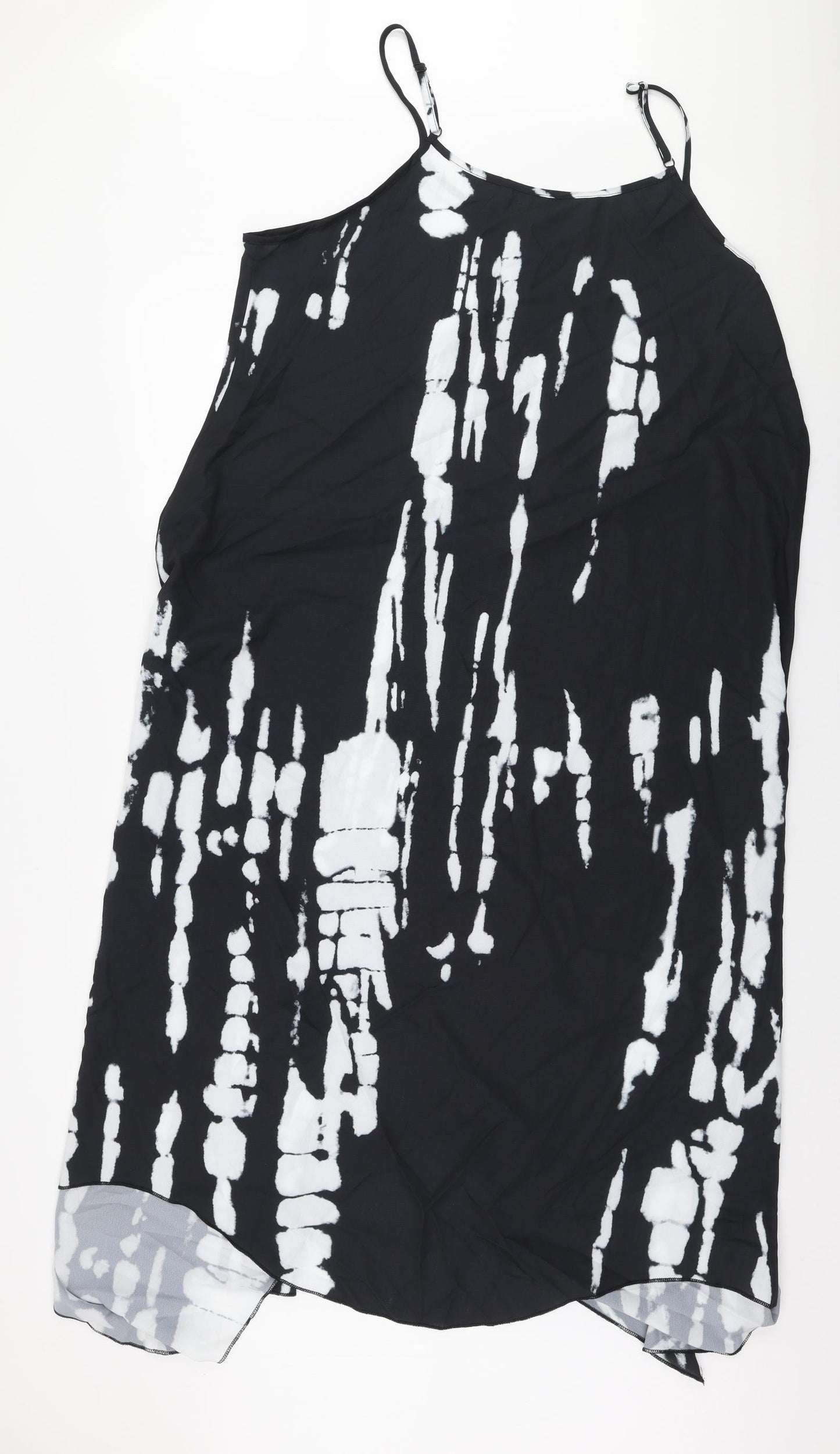 SheIn Womens Black  Polyester Trapeze & Swing  Size 3XL  Round Neck Pullover