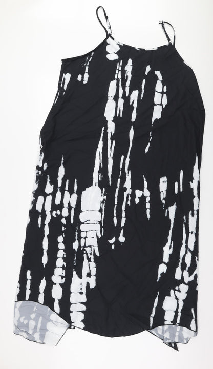 SheIn Womens Black  Polyester Trapeze & Swing  Size 3XL  Round Neck Pullover