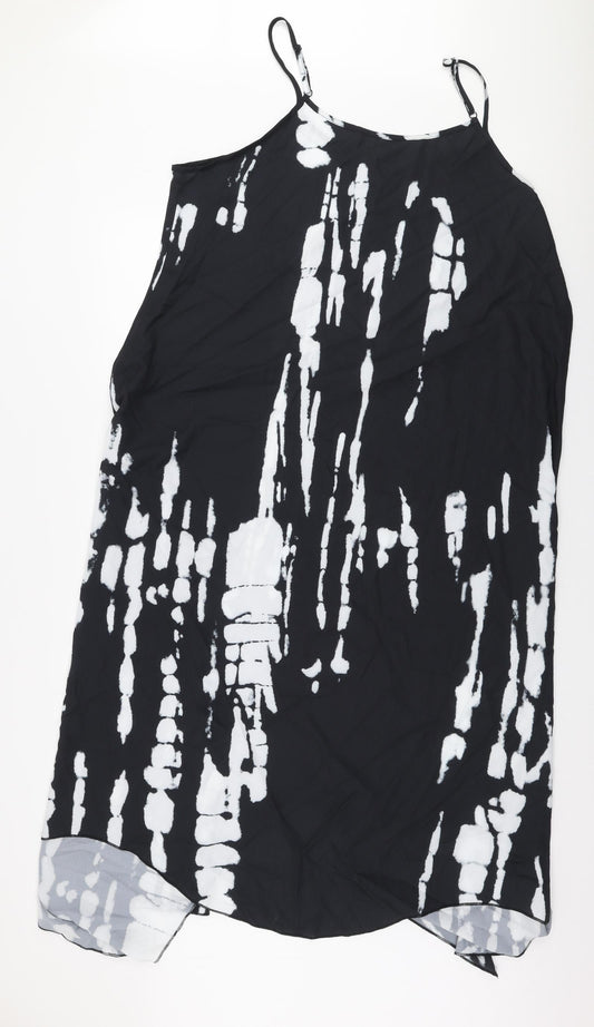 SheIn Womens Black  Polyester Trapeze & Swing  Size 3XL  Round Neck Pullover