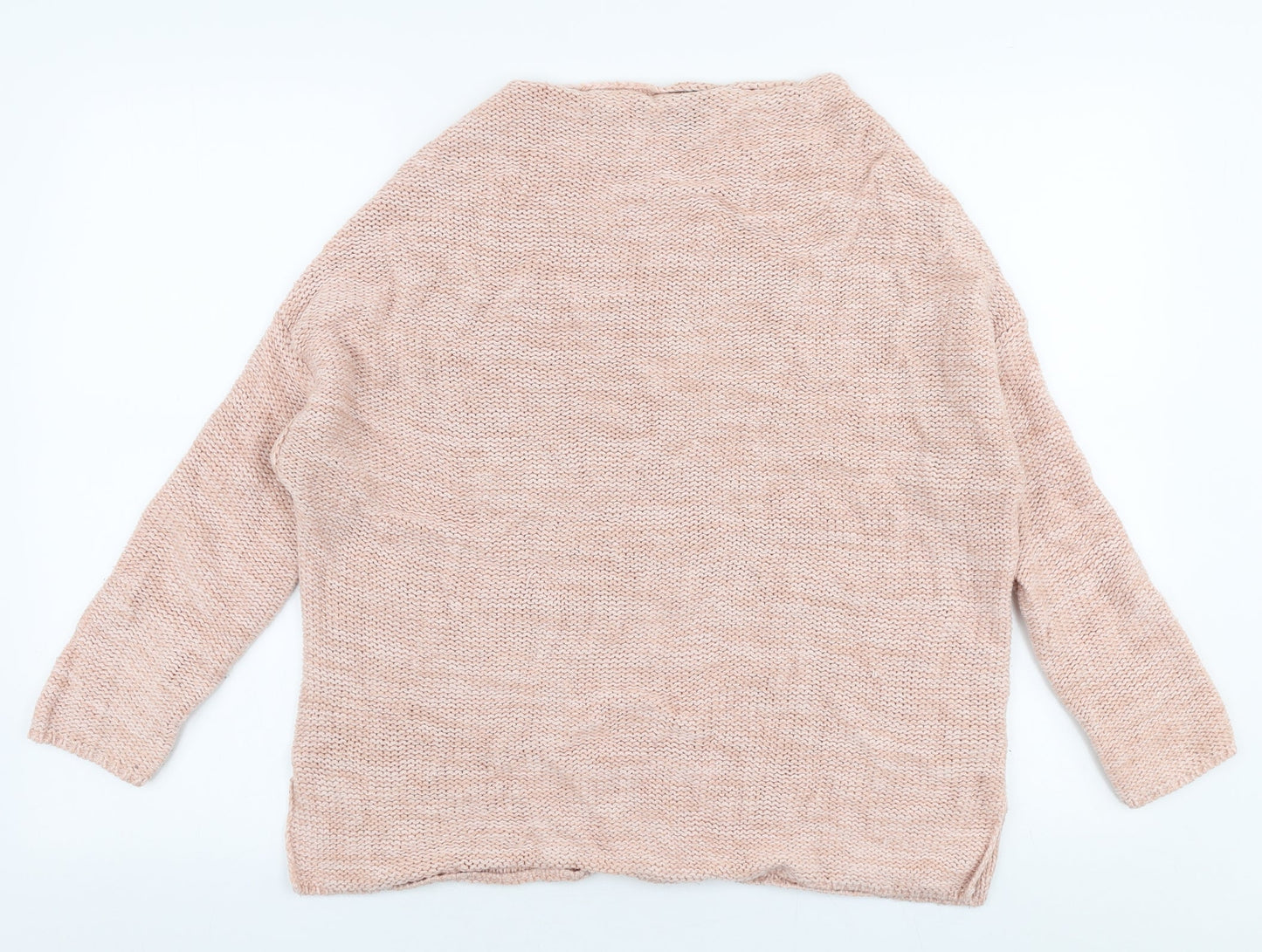 Atmosphere Womens Pink Round Neck  Polyester Pullover Jumper Size 8