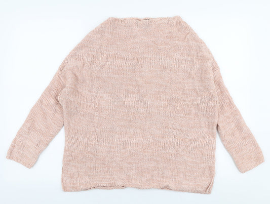 Atmosphere Womens Pink Round Neck  Polyester Pullover Jumper Size 8