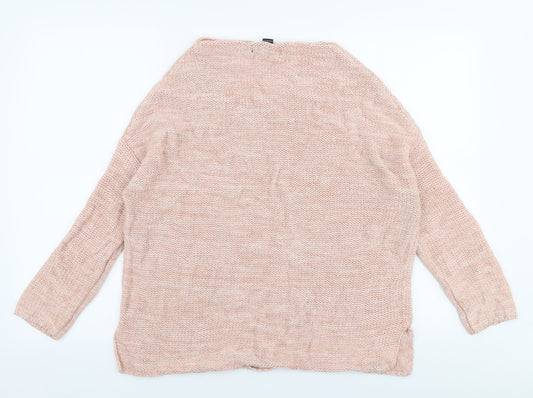 Atmosphere Womens Pink Round Neck  Polyester Pullover Jumper Size 8