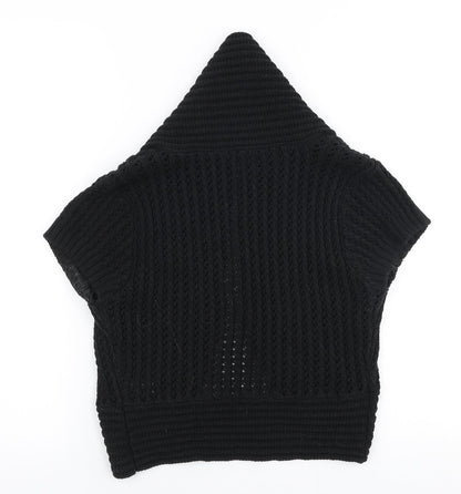 Womens UK Size XS H&M Black Cardigan Jumper