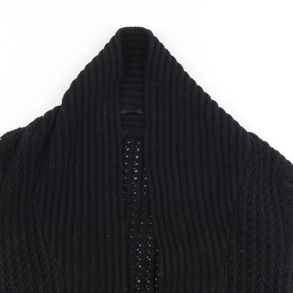 Womens UK Size XS H&M Black Cardigan Jumper
