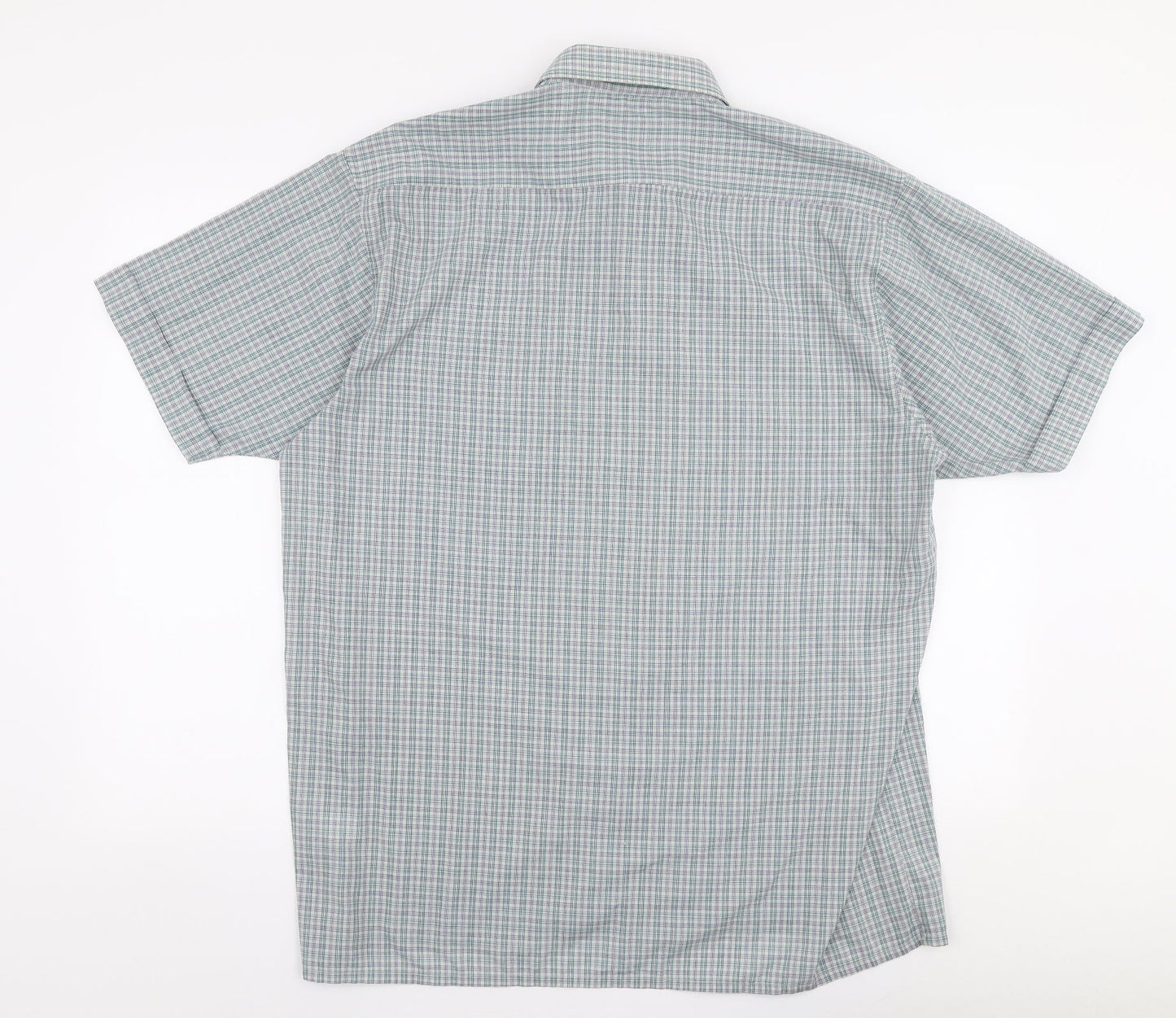 Mens UK Size L Originals Blue  Button-Up Short Sleeve Casual Shirt