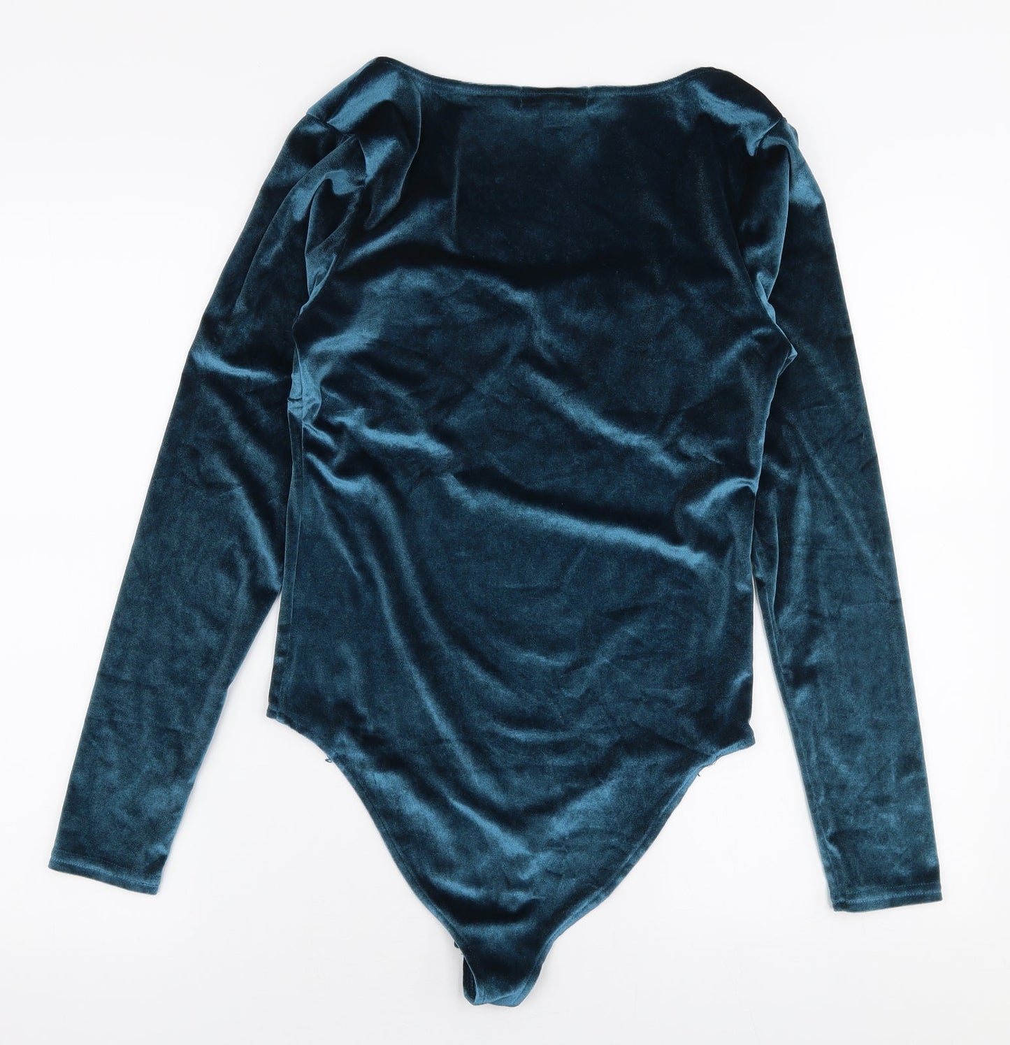 Primark Womens Blue  Polyester Bodysuit One-Piece Size S  Snap