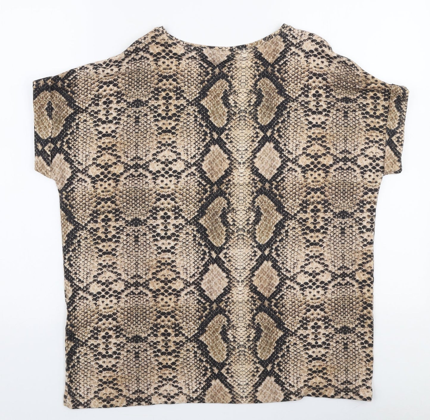 Womens UK Size L Only Beige Jersey T-Shirt