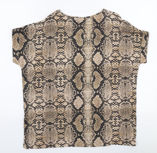 Womens UK Size L Only Beige Jersey T-Shirt