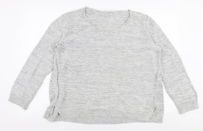 Gap Womens Grey Round Neck  100% Cotton Pullover Jumper Size XL