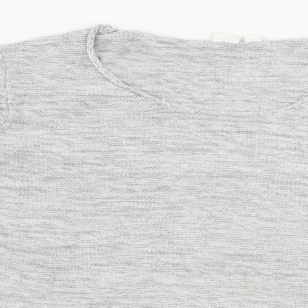 Gap Womens Grey Round Neck  100% Cotton Pullover Jumper Size XL