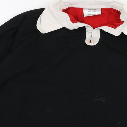 Mens UK Size L John Lewis Black Pullover Sweatshirt