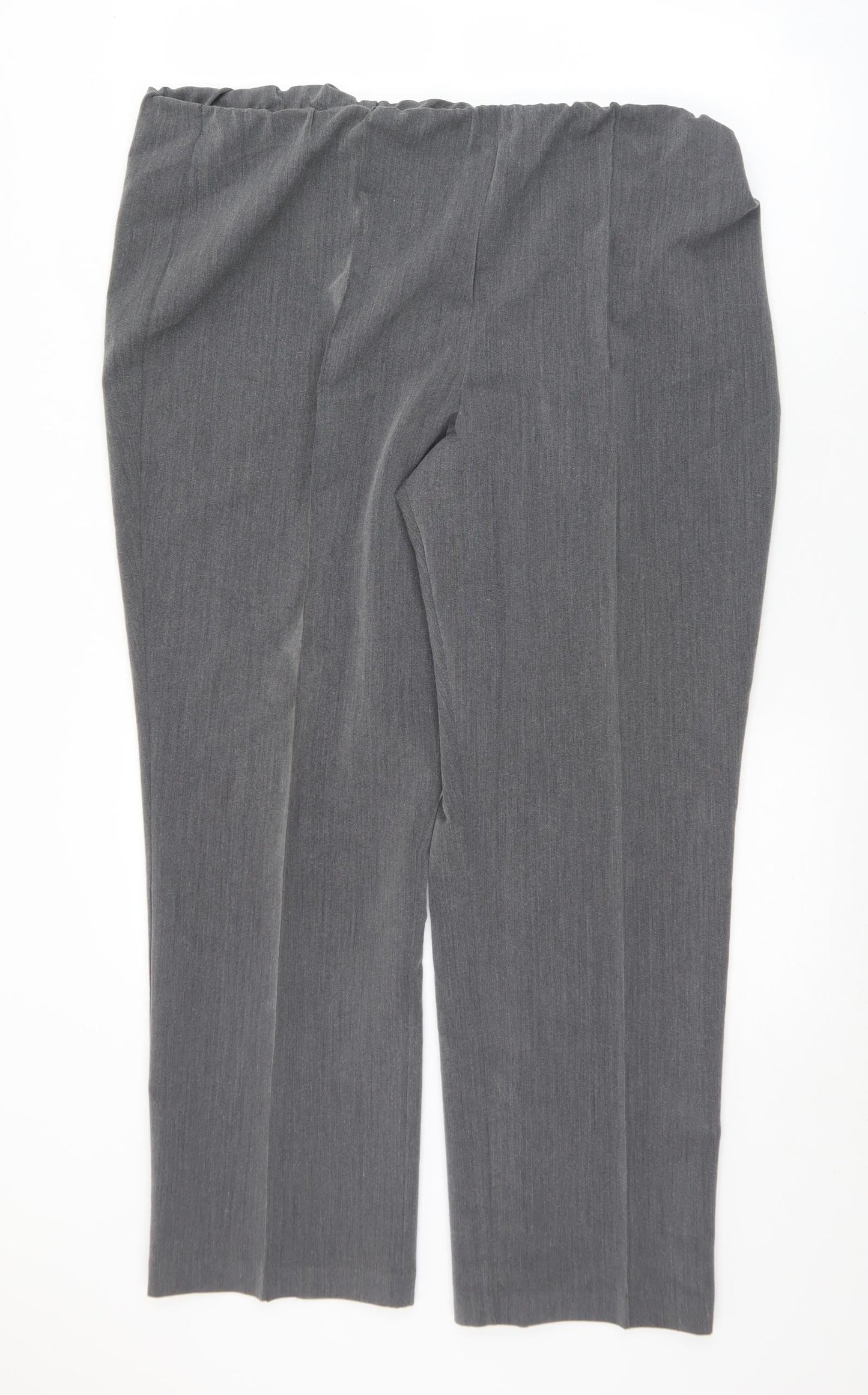 Bonmarché Womens Grey  Polyester Dress Pants Trousers Size 20 L29 in Regular