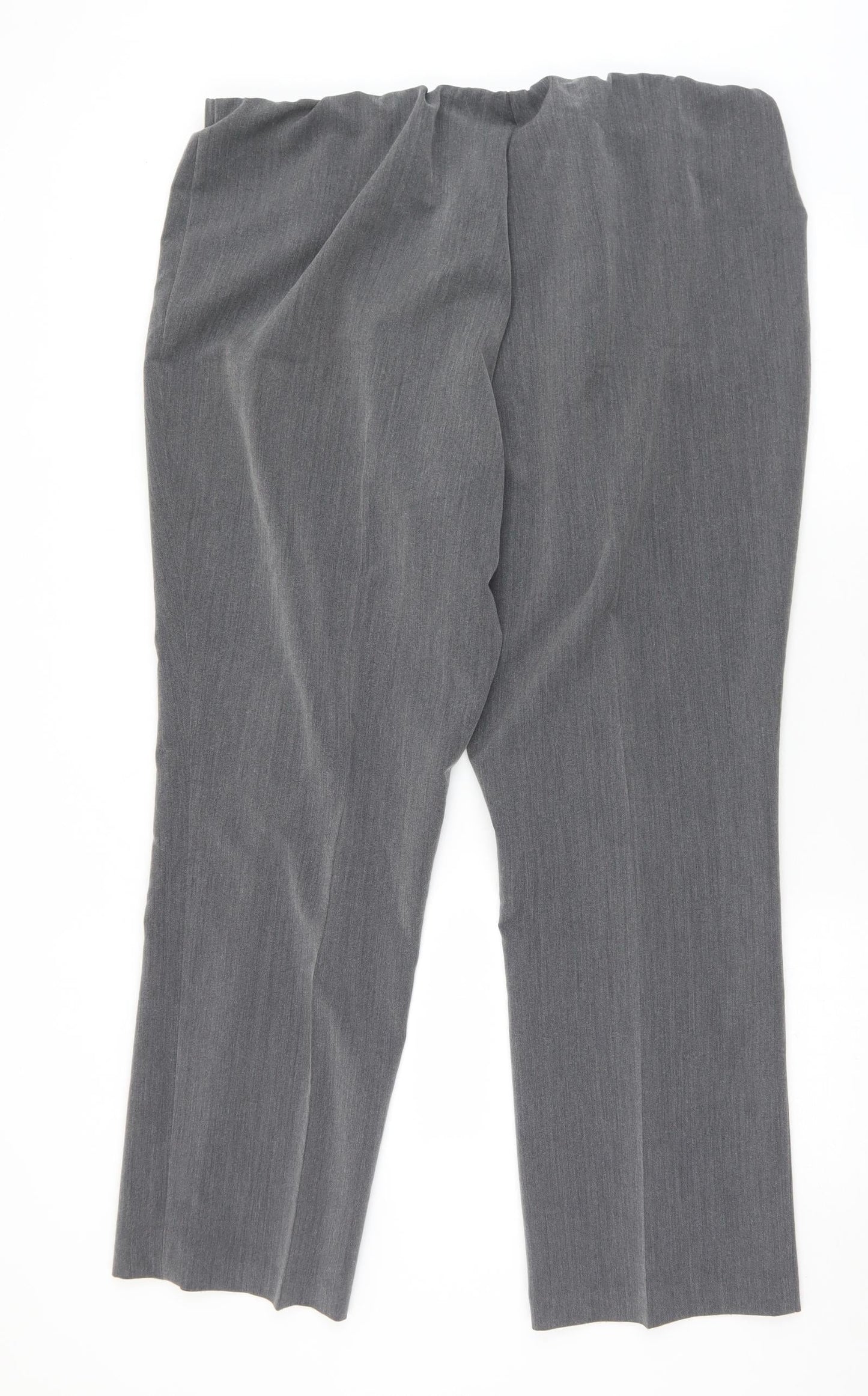 Bonmarché Womens Grey  Polyester Dress Pants Trousers Size 20 L29 in Regular