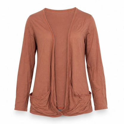 Womens UK Size M Chemistry Brown Cardigan Jumper