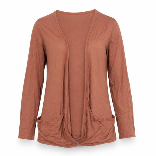 Womens UK Size M Chemistry Brown Cardigan Jumper