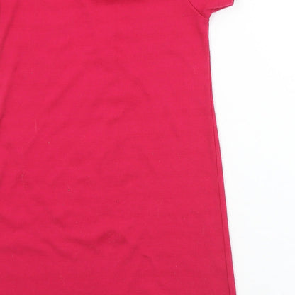 Papermoon Girls Pink Solid Polyester Top Nightshirt Size 3-4 Years   - Teddy bear