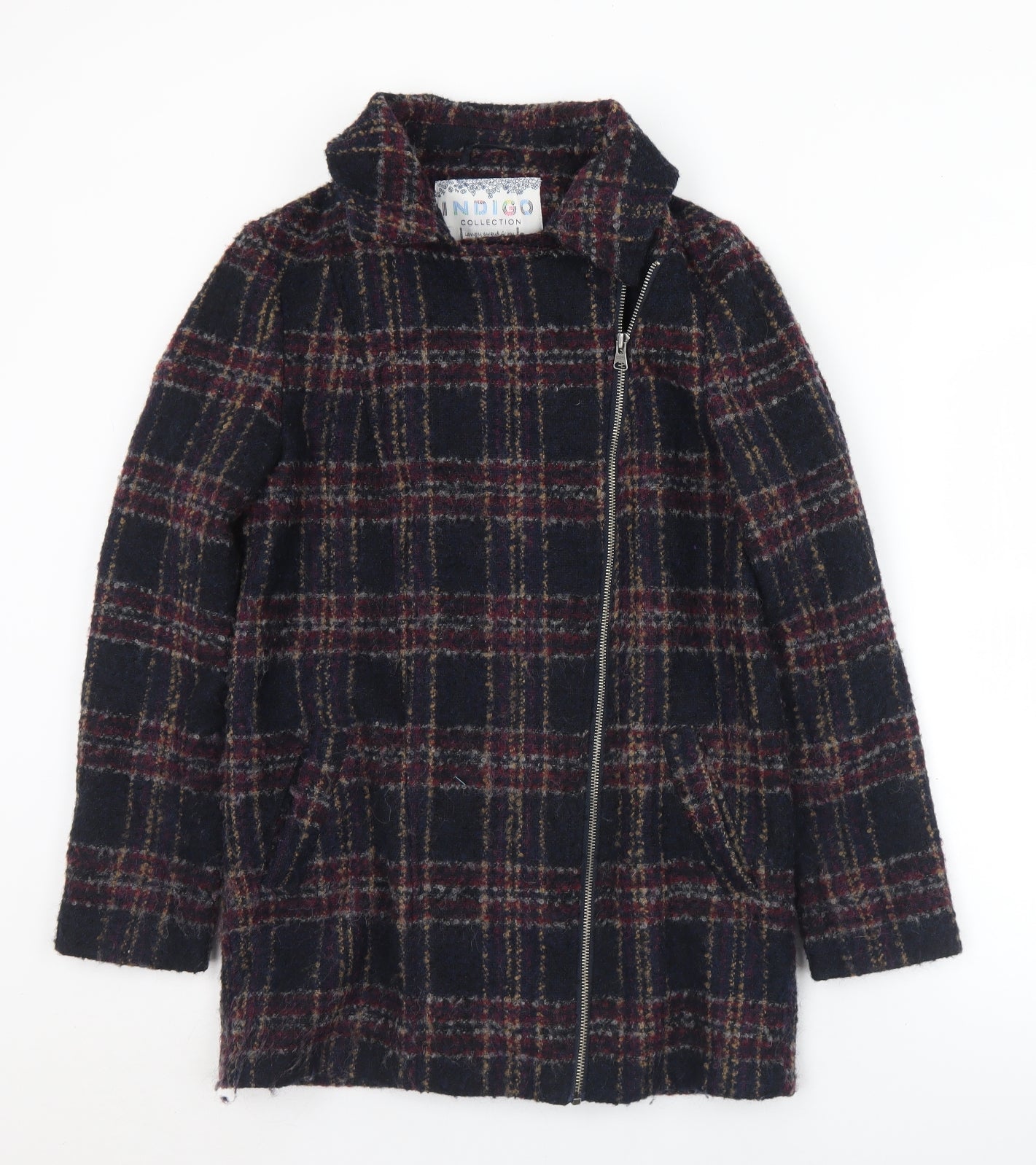 Womens UK Size 10 Marks and Spencer Black Pea Coat