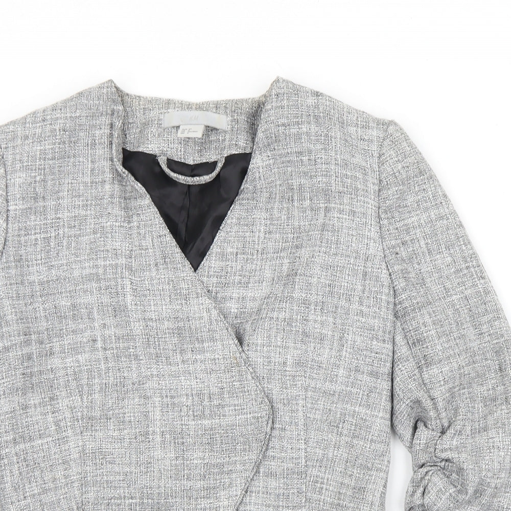 H&M Womens Grey   Jacket  Size 6