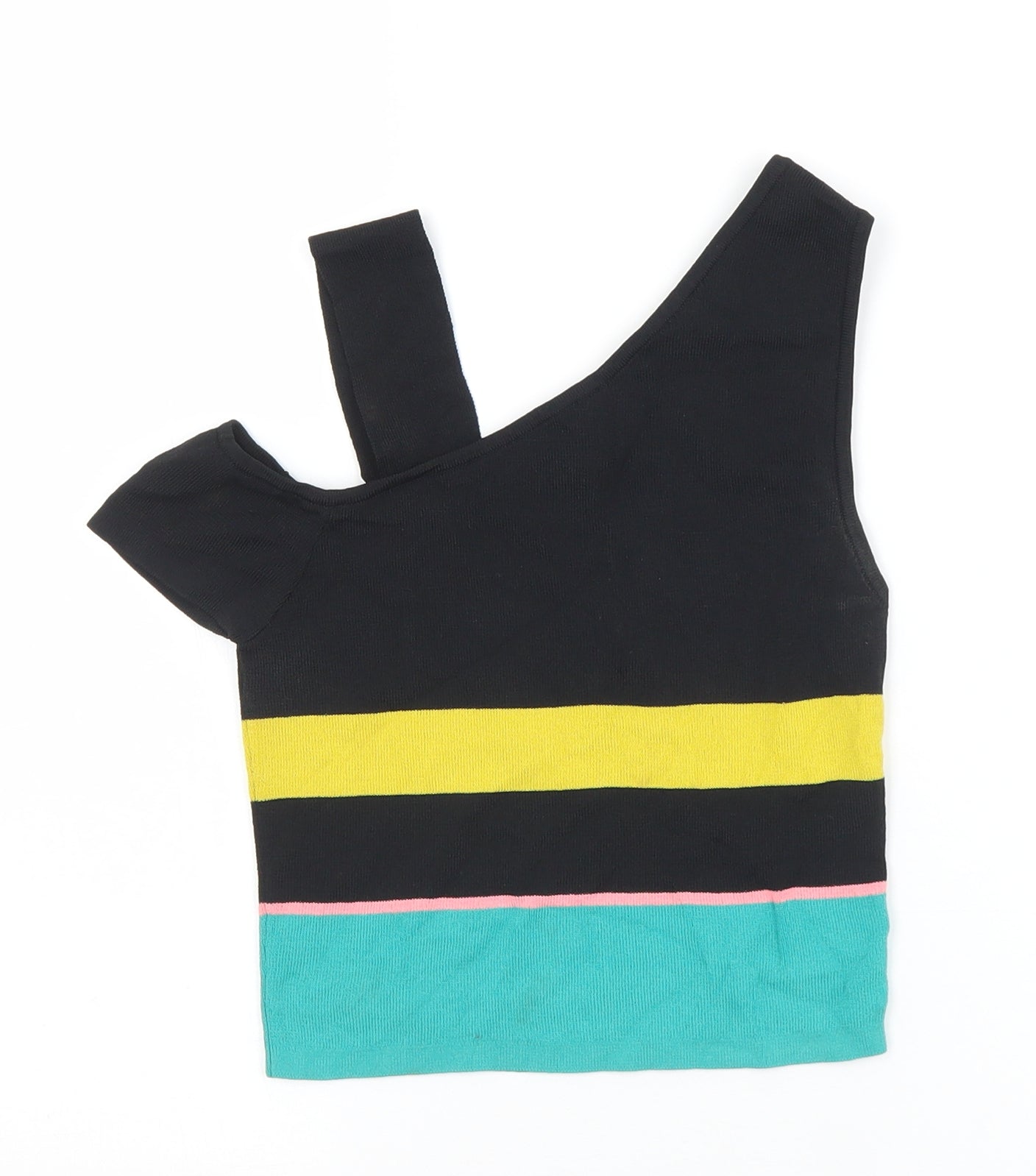 Womens UK Size 8 River Island Multicoloured Cropped Tank