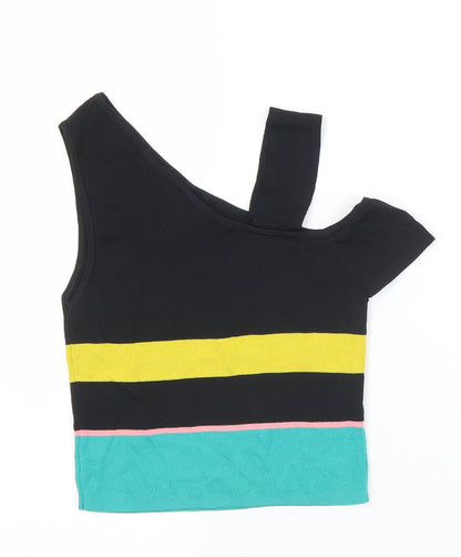 Womens UK Size 8 River Island Multicoloured Cropped Tank