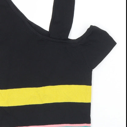 Womens UK Size 8 River Island Multicoloured Cropped Tank