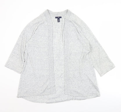Gap Womens Grey Collared  Cotton Cardigan Jumper Size M