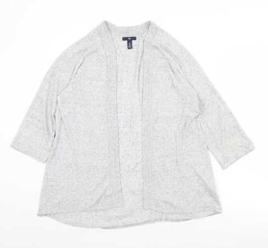 Gap Womens Grey Collared  Cotton Cardigan Jumper Size M