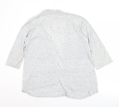 Gap Womens Grey Collared  Cotton Cardigan Jumper Size M