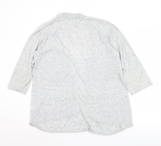 Gap Womens Grey Collared  Cotton Cardigan Jumper Size M