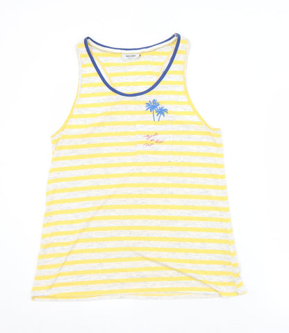 Womens UK Size 14 Nocozo Yellow Camisole Tank