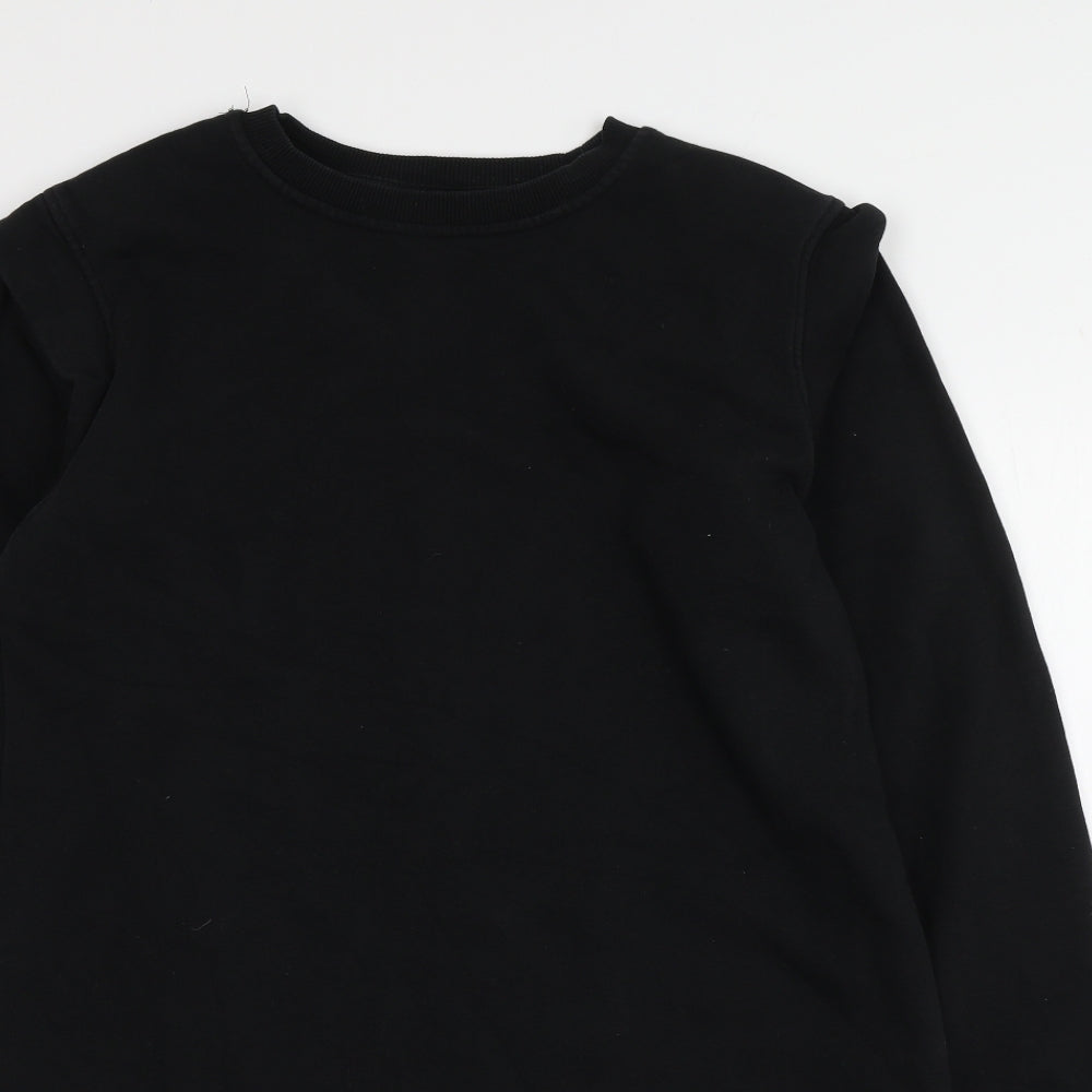Primark Womens Black  Cotton Pullover Hoodie Size XS