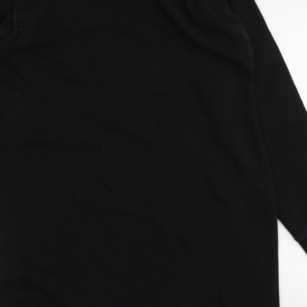 Primark Womens Black  Cotton Pullover Hoodie Size XS