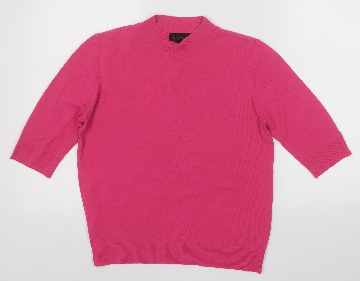 Womens UK Size 12 Topshop Pink Pullover Jumper