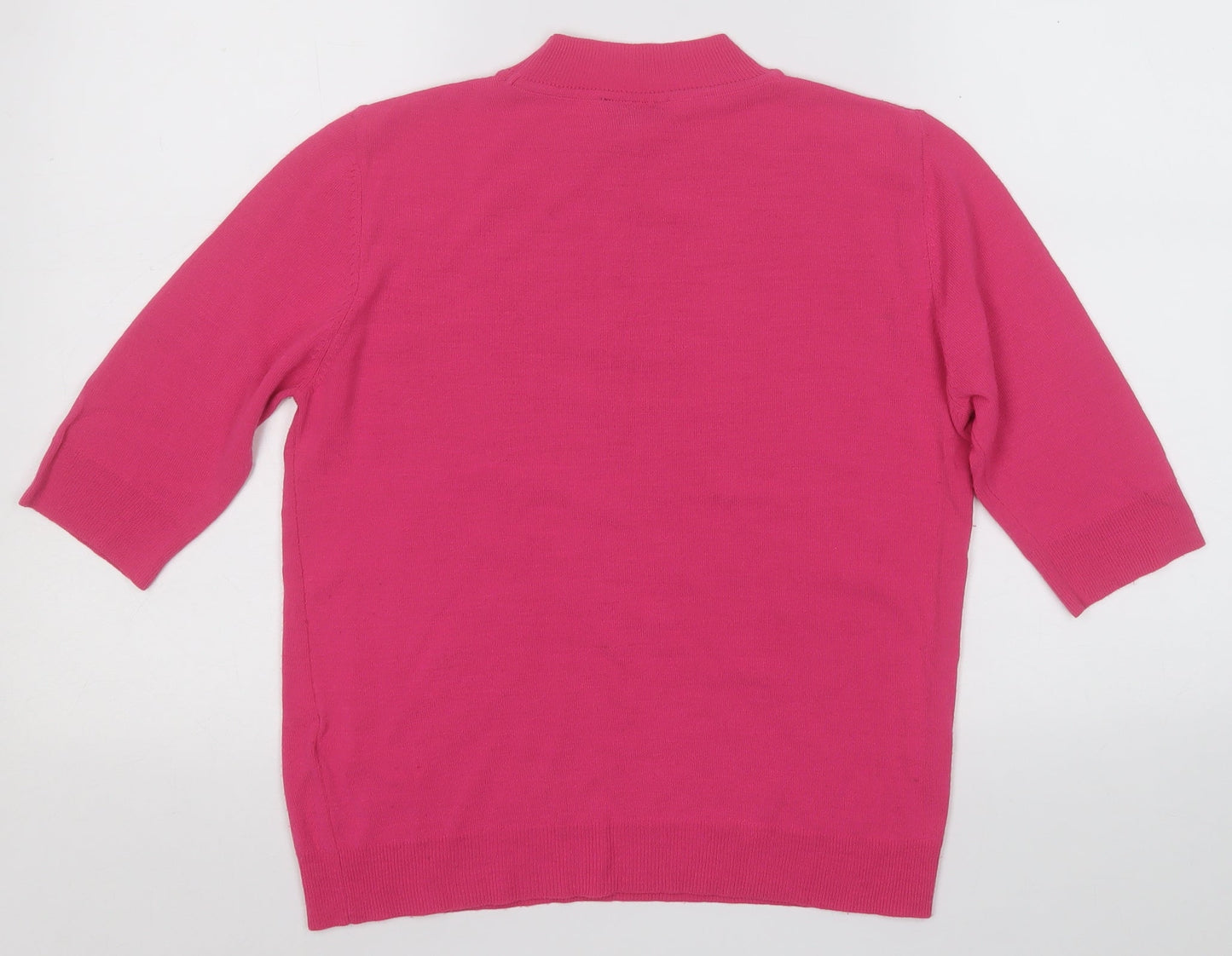 Womens UK Size 12 Topshop Pink Pullover Jumper