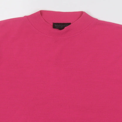 Womens UK Size 12 Topshop Pink Pullover Jumper