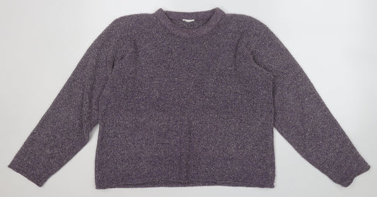 Womens UK Size 14 Preworn Purple Pullover Jumper