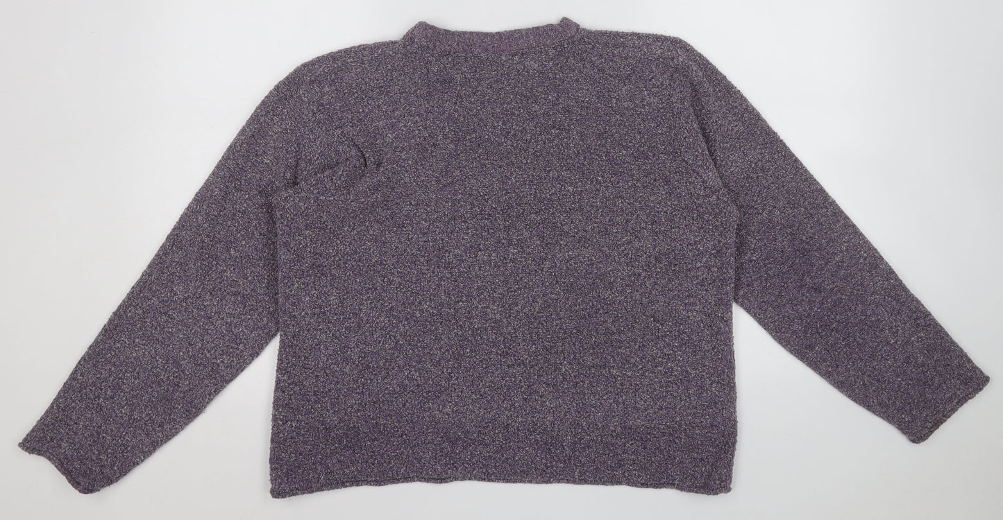 Womens UK Size 14 Preworn Purple Pullover Jumper