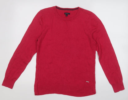 Womens UK Size L Nautica Pink Pullover Jumper
