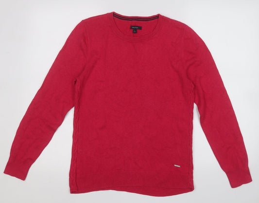 Womens UK Size L Nautica Pink Pullover Jumper