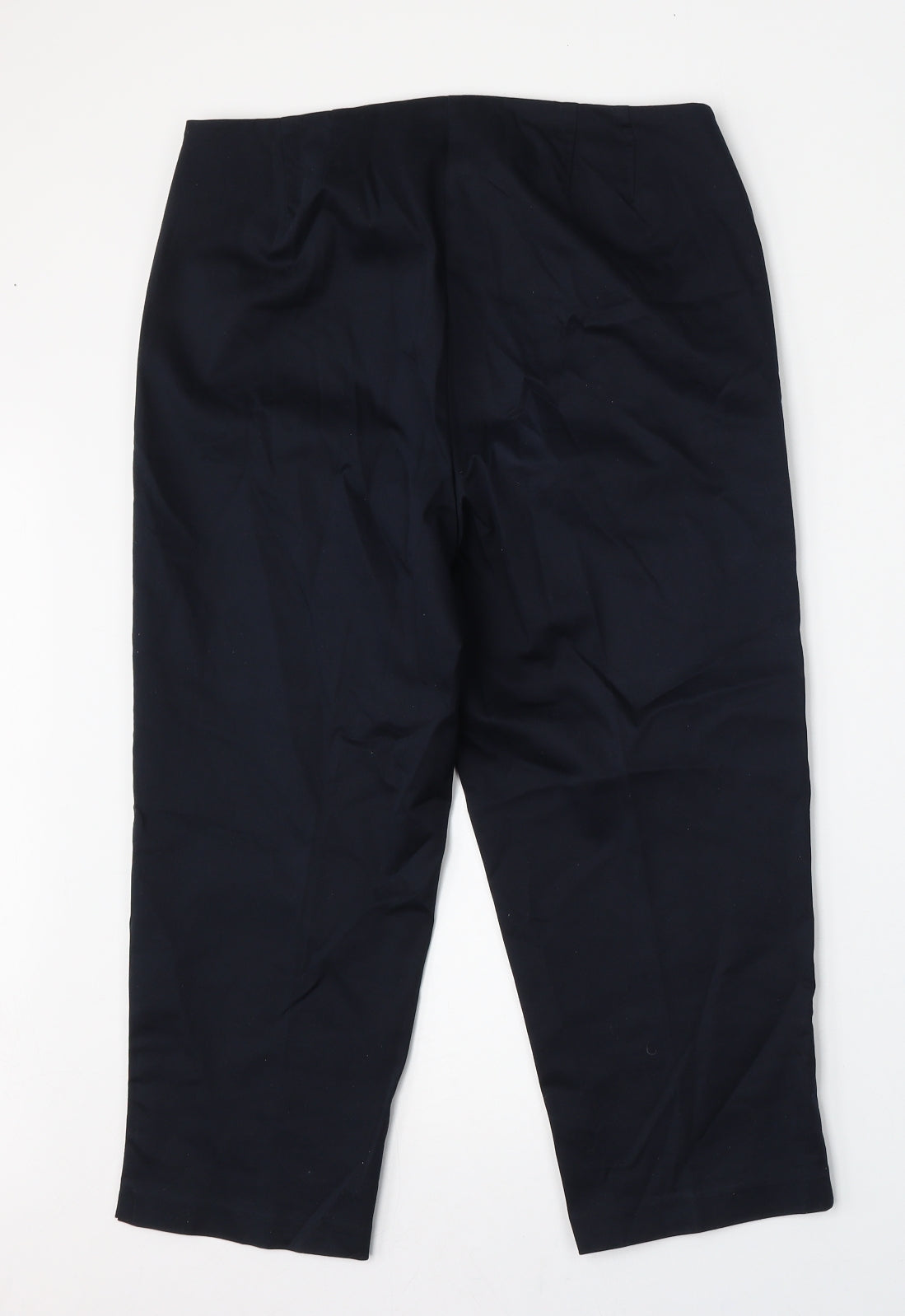 Womens UK Size 12 Marks and Spencer Regular Fit  Blue Trousers