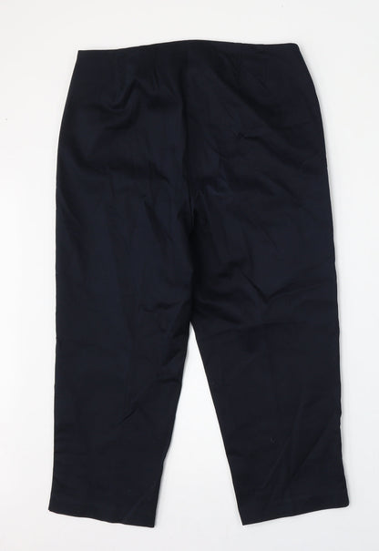 Womens UK Size 12 Marks and Spencer Regular Fit  Blue Trousers