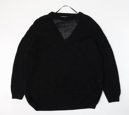 Womens UK Size 10 Atmosphere Black Pullover Jumper