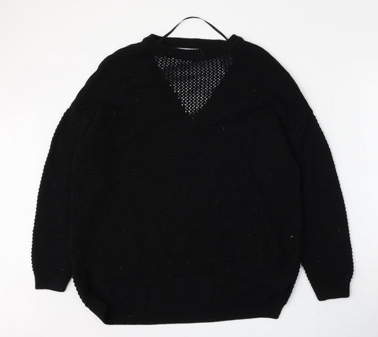 Womens UK Size 10 Atmosphere Black Pullover Jumper