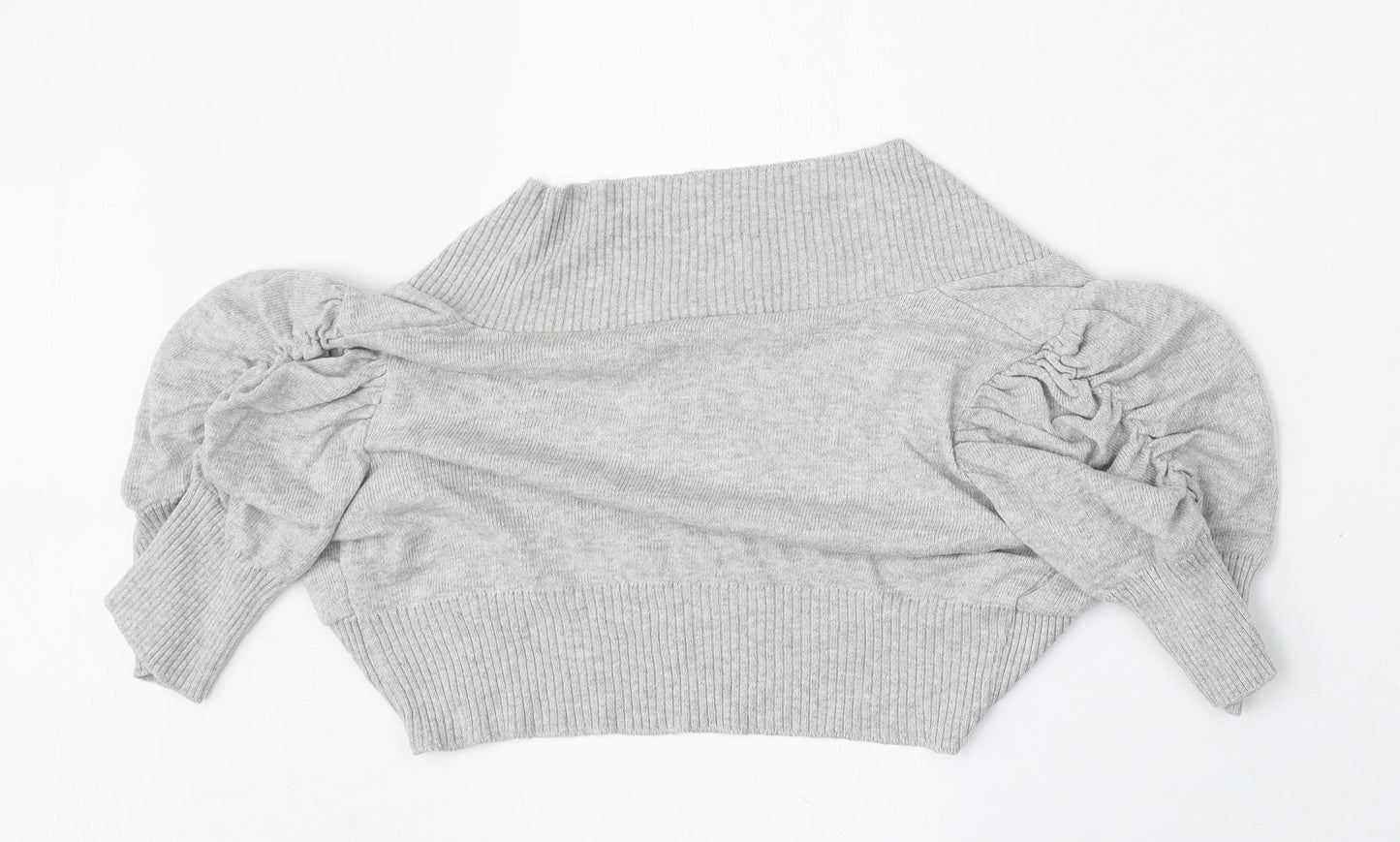 Womens UK Size L New Look Grey Cardigan Jumper