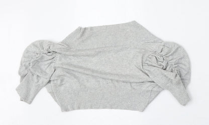 Womens UK Size L New Look Grey Cardigan Jumper