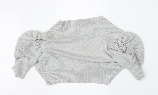Womens UK Size L New Look Grey Cardigan Jumper